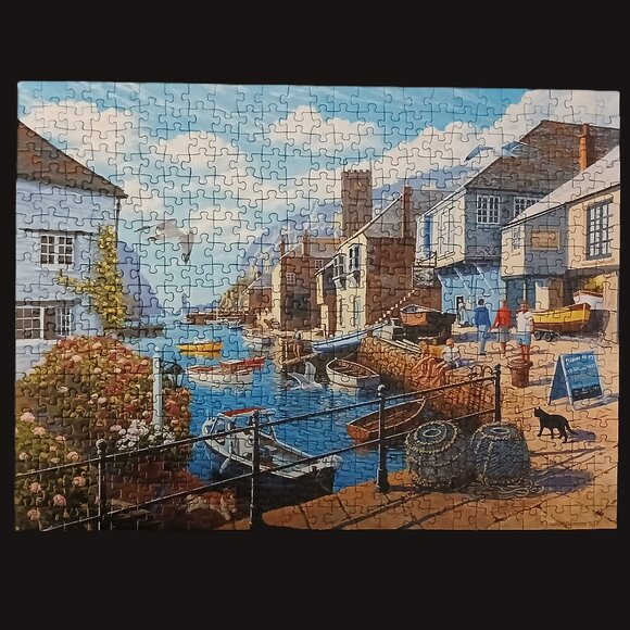 **Damaged Box** Ravensburger Tranquil Harbour Jigsaw Puzzle, 500 Pieces - Picture 2 of 5